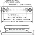 Blue Sea Busbar 100A 5-weg