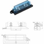 ANL Zekeringhouder tot 250A met afdekkap