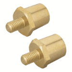 Accupolen set messing schroefbaar M8