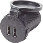 Blue Sea 12/24V Dual USB 4.8A – Socket Mount