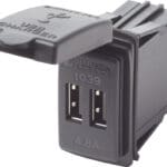 Blue Sea 12/24V Dual USB 4.8A – Switch Mount