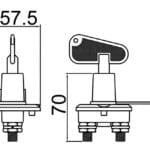 Hoofdstroomschakelaar 100A
