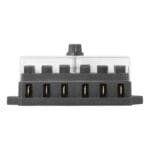 Standaard Steekzekeringhouder 6 polig – Single Row – Schroef lock