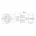 Stekker 7-Polig PVC – Met Magneet
