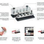 M8 DC Modular 3 Stud Busbar 50V / 600A
