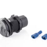 USB-laadcontactdoos 12V / 24V – 1x USB-A / 1x USBC – OP = OP