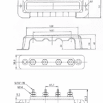 Victron Busbar 250A 4-polig + afdekkap
