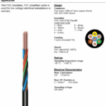 Zwarte Trailerkabel 7 x 1,00mm2