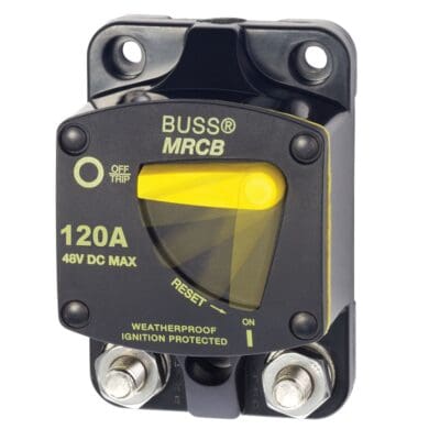 Blue Sea 187-Series automatische zekering 120A voor boten, campers en off-grid systemen