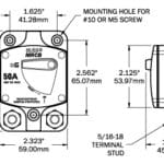 Automatische Zekering Blue Sea 120A – 187-Series